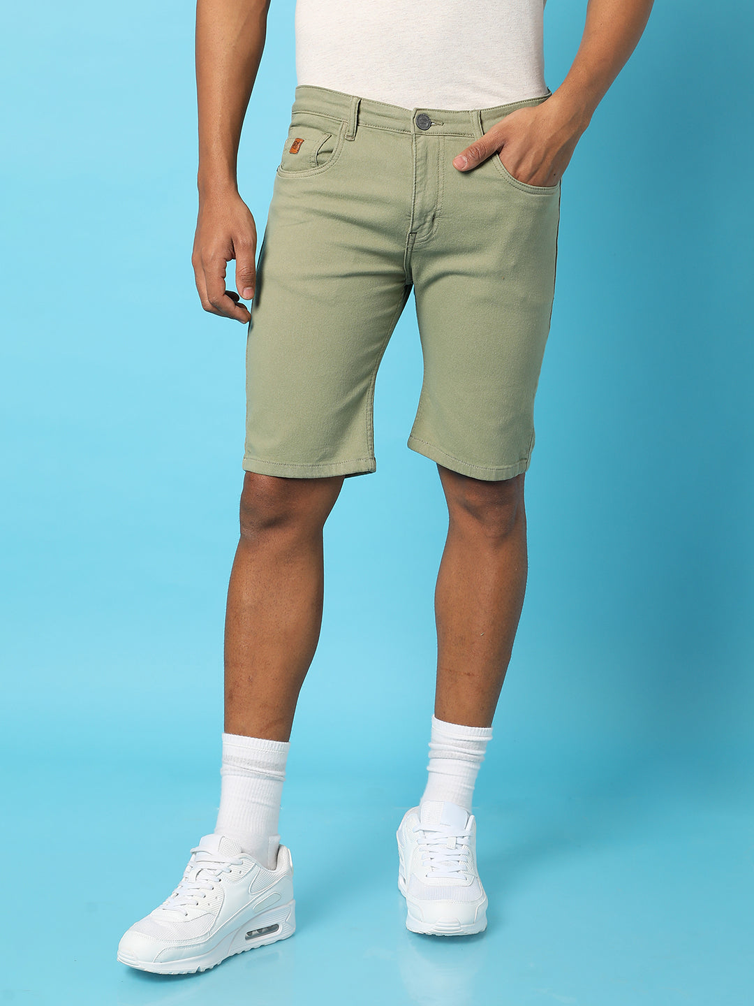 Chino Denim Shorts