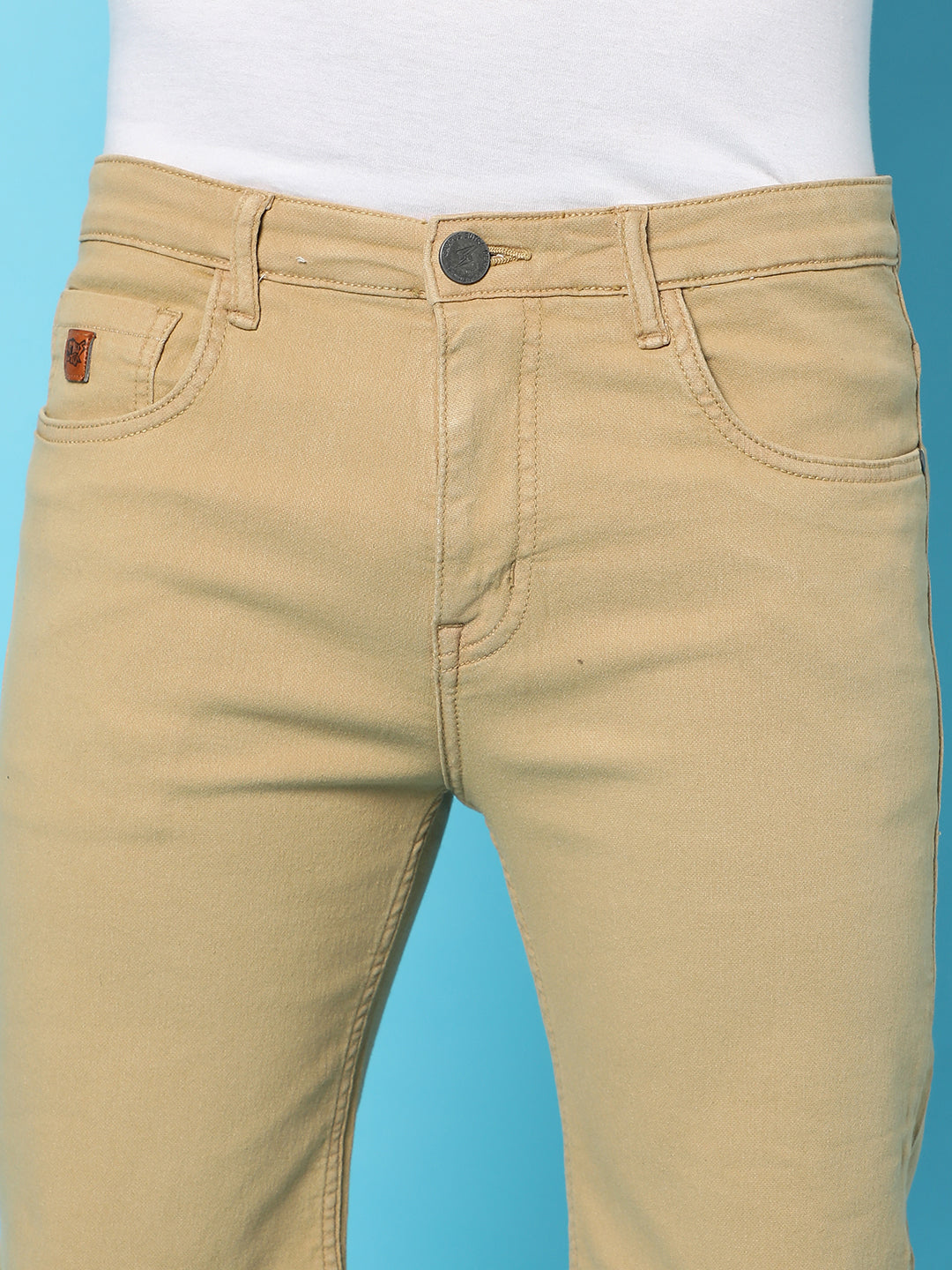 Solid Regular Denim Shorts