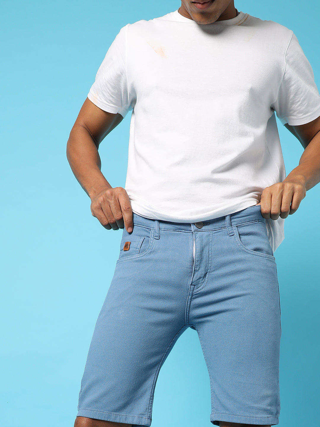 Chino Denim Shorts