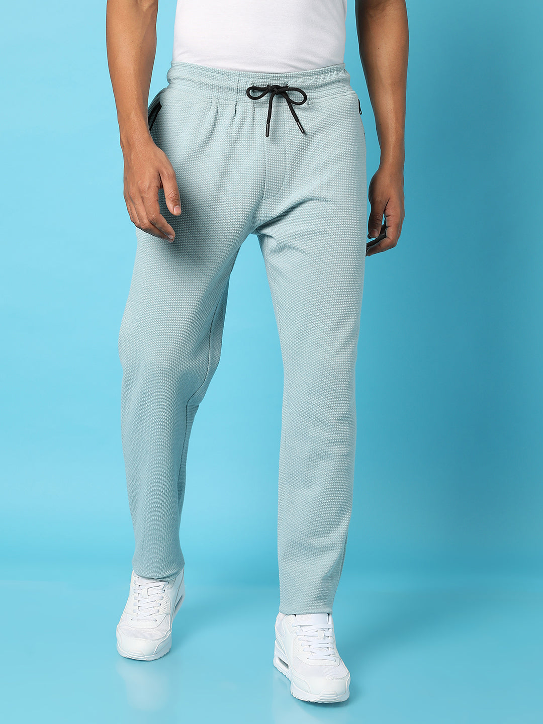 Trackpants With Contrast Zipper