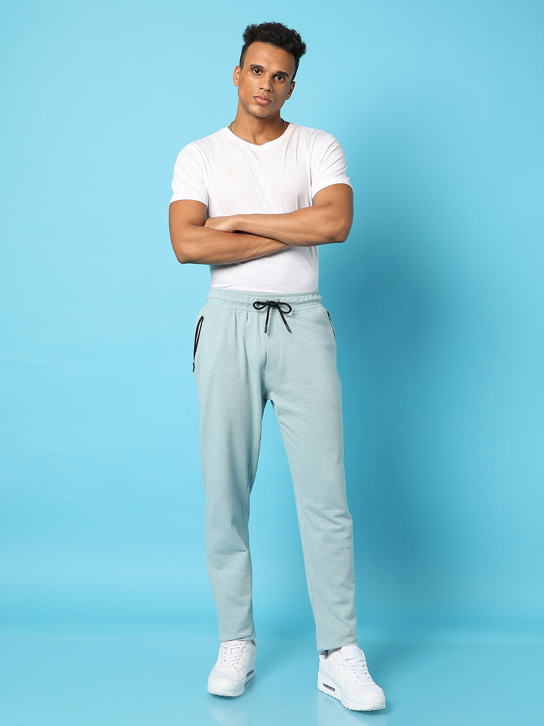 Trackpants With Contrast Zipper