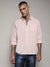 Solid Light Pink Regular Fit Shirt
