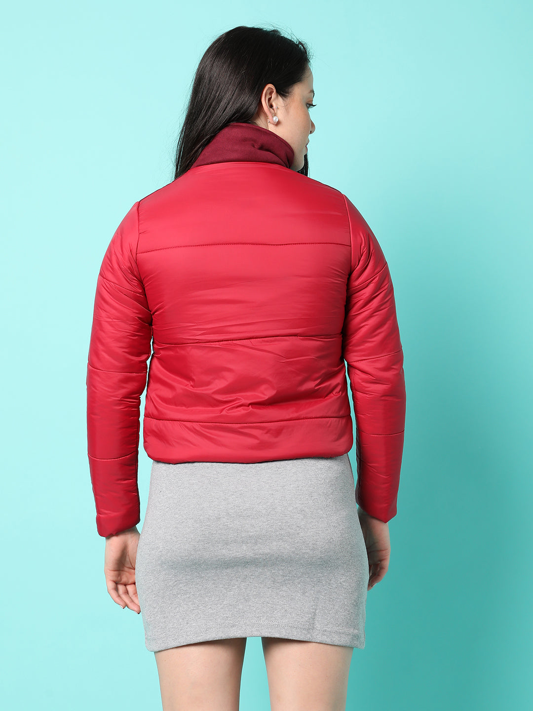 Zip-Front Bomber Jacket With Insert Pockets