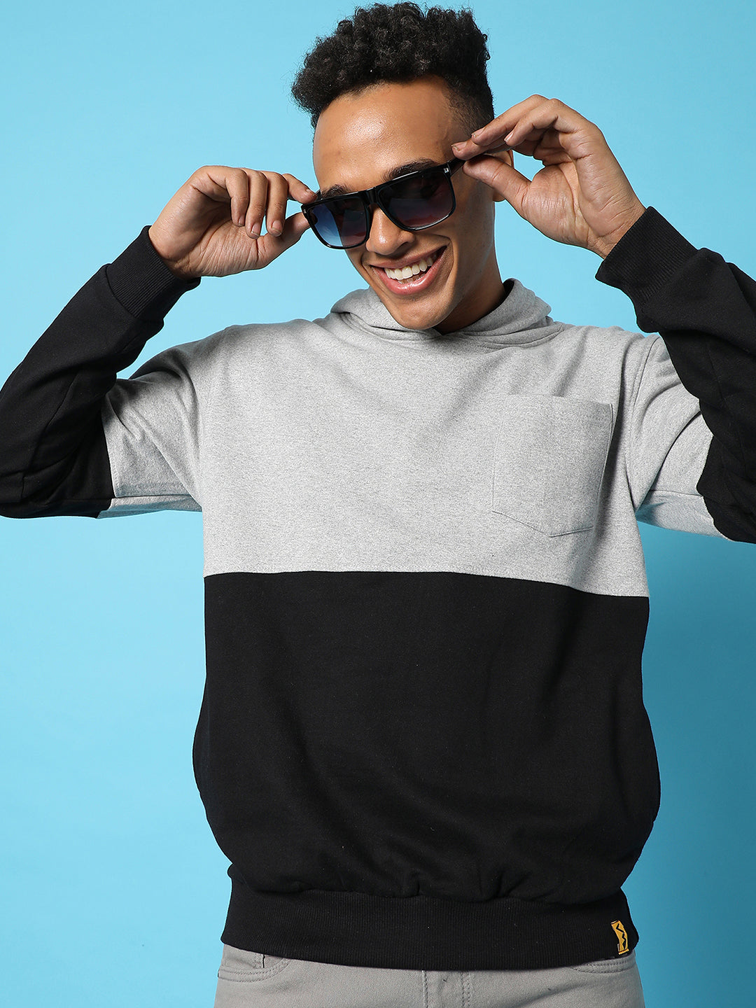 Pullover Hoodie With Patch Pocket