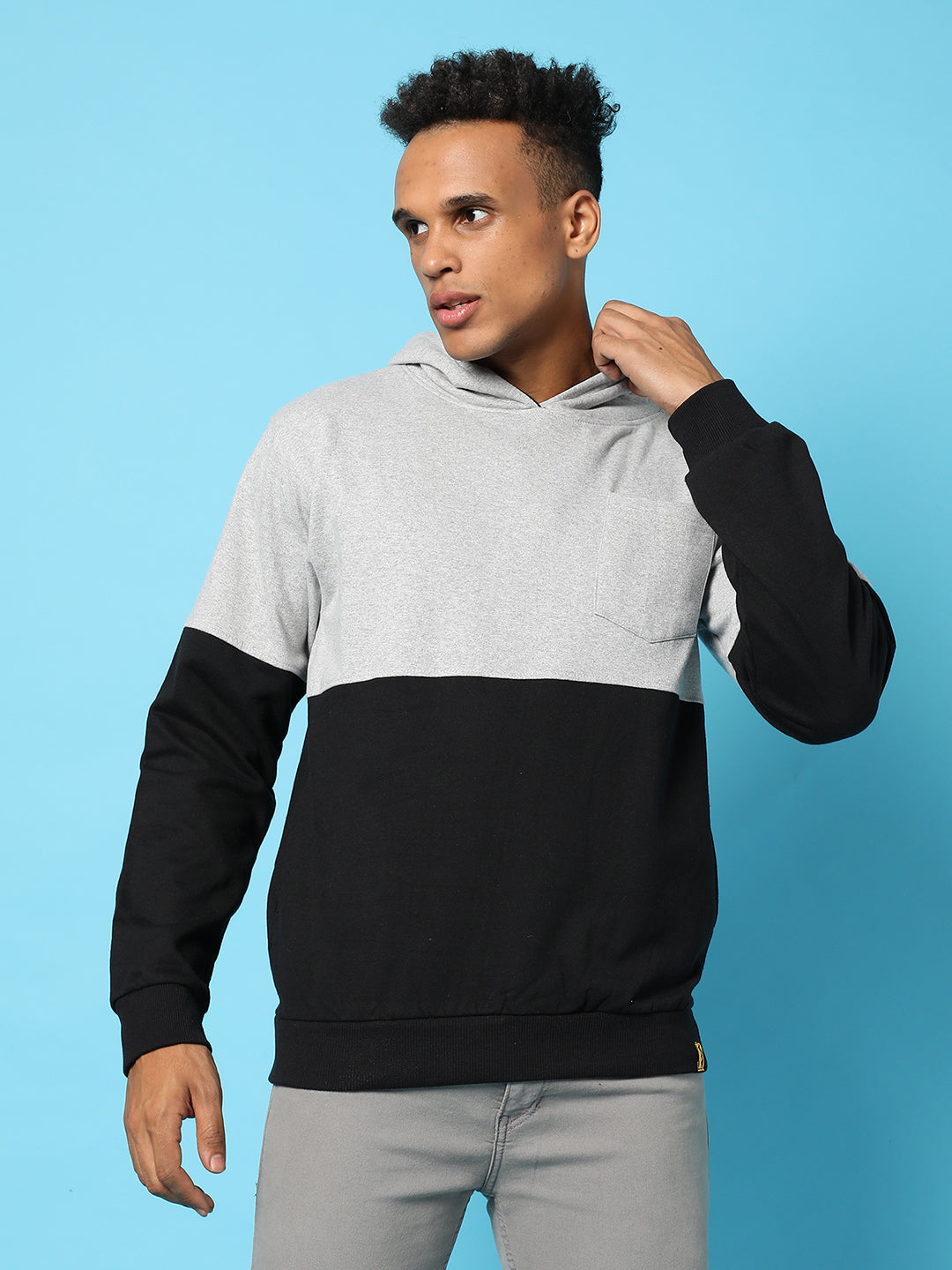 Pullover Hoodie With Patch Pocket