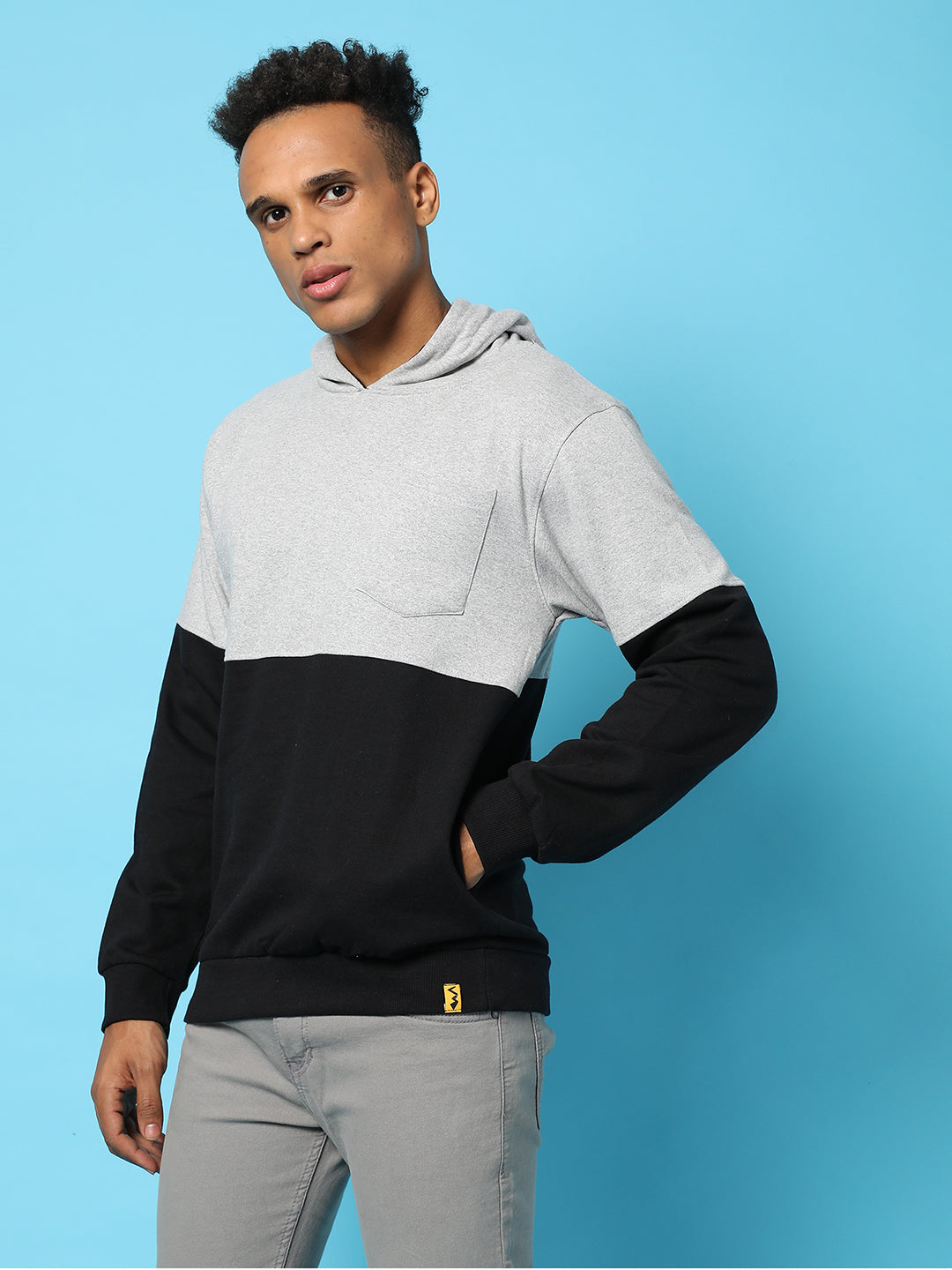 Pullover Hoodie With Patch Pocket