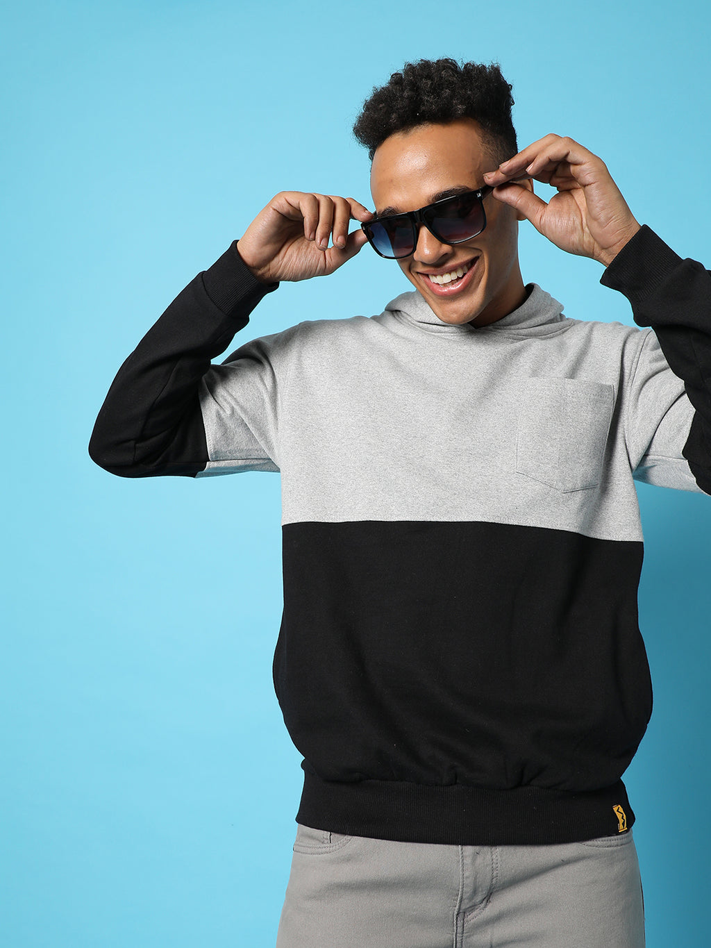 Pullover Hoodie With Patch Pocket