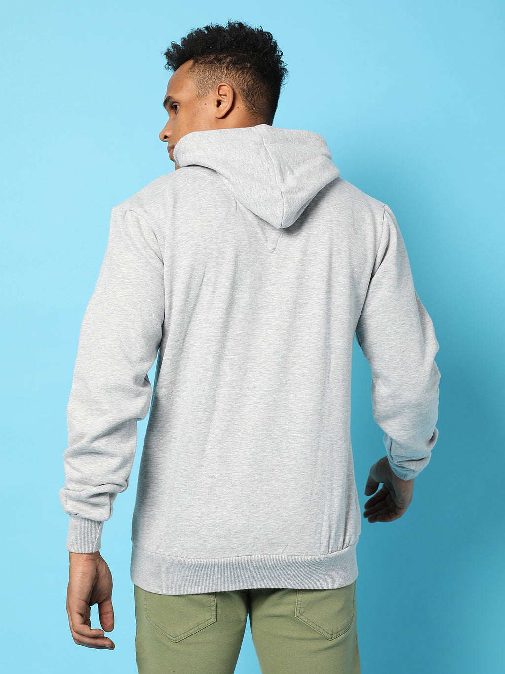 Typography Print Hoodie With Kangaroo Pocket