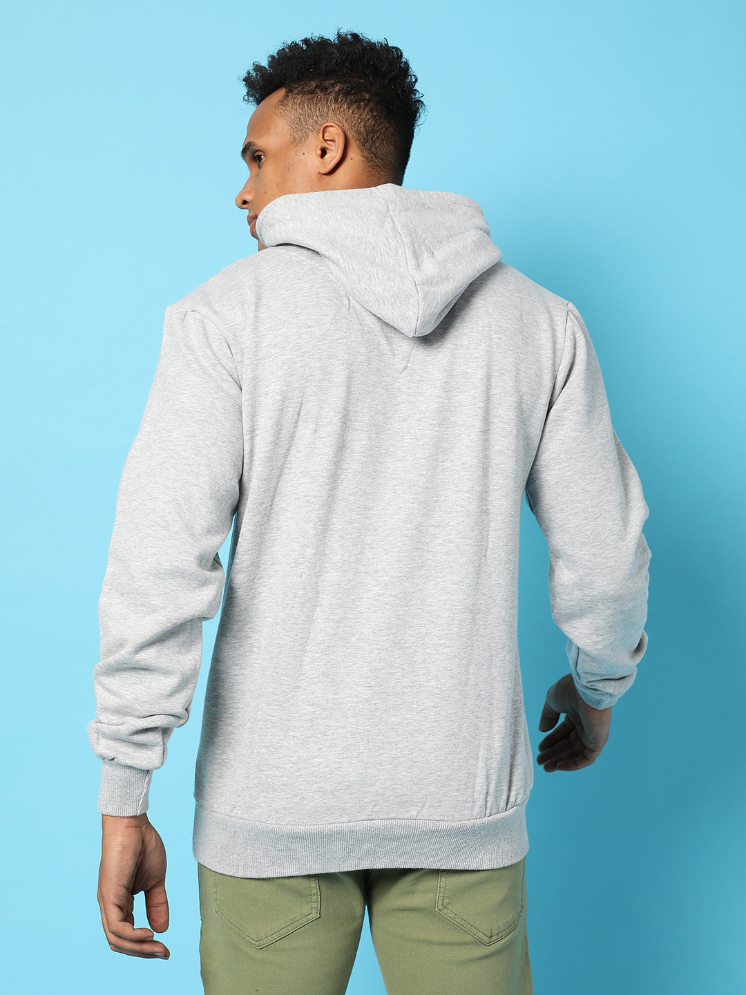 Typography Print Hoodie With Kangaroo Pocket
