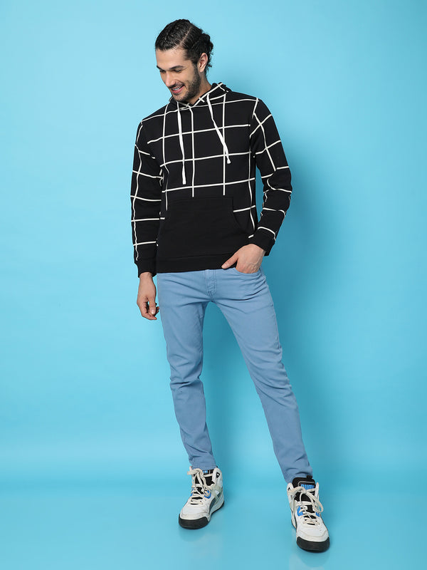 Graph Checks Hoodie With Insert Pocket