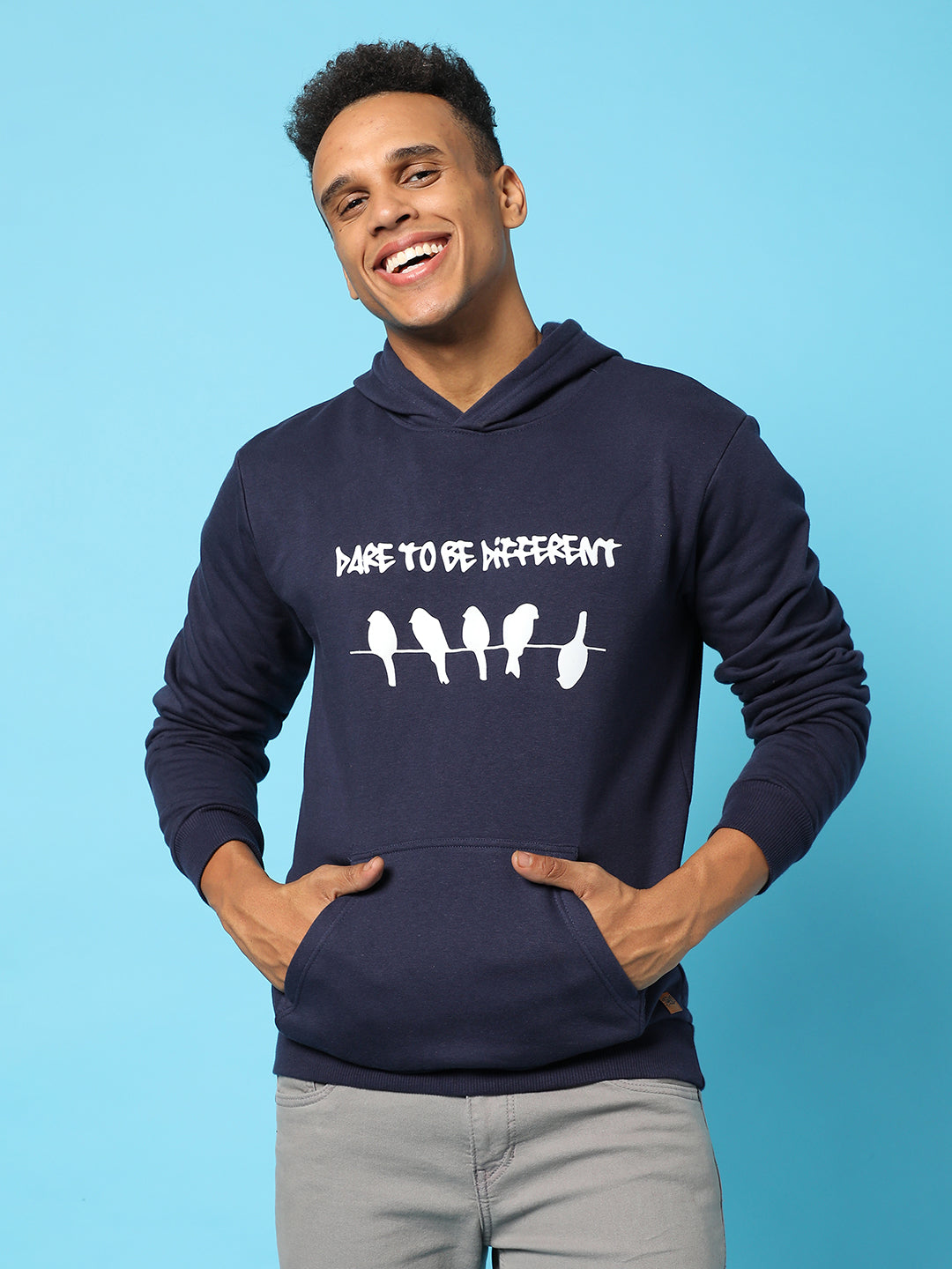 Dare To Be Different Hoodie With Kangaroo Pocket