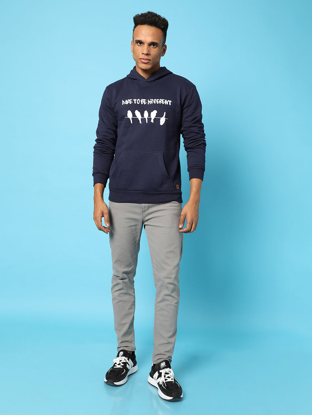 Dare To Be Different Hoodie With Kangaroo Pocket