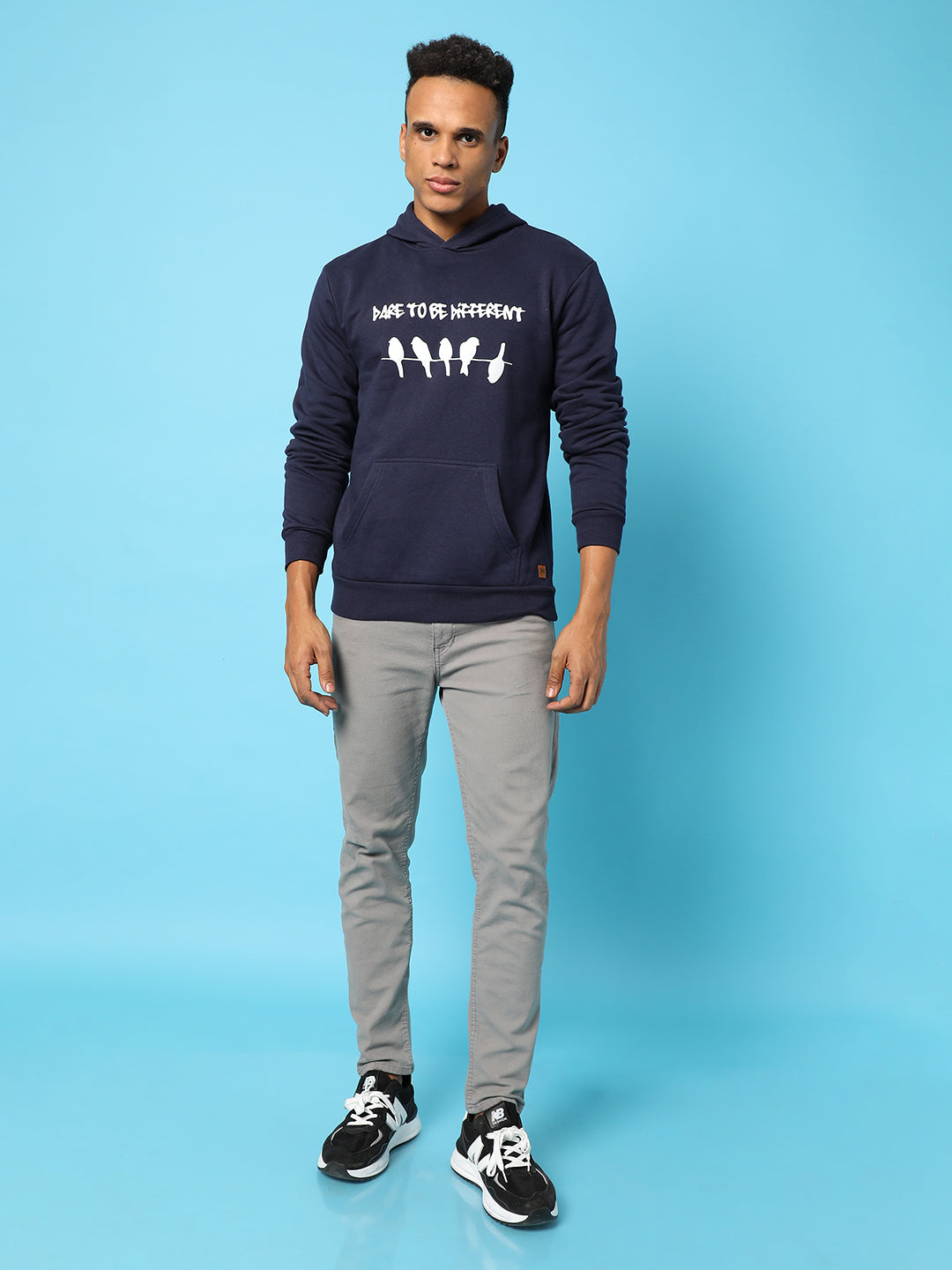 Dare To Be Different Hoodie With Kangaroo Pocket