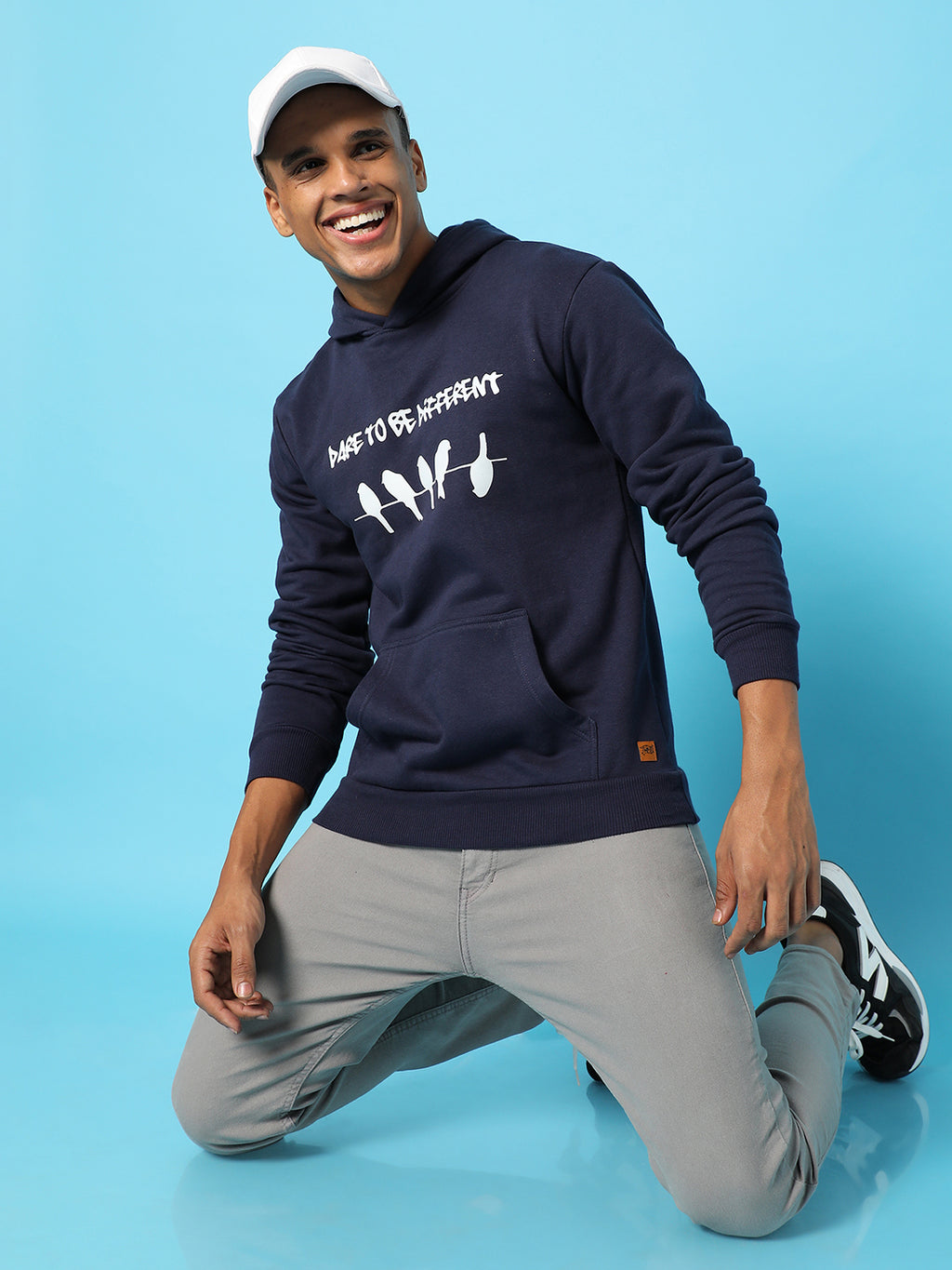 Dare To Be Different Hoodie With Kangaroo Pocket