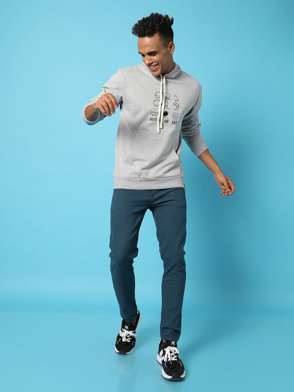 Printed Hooded Sweatshirt