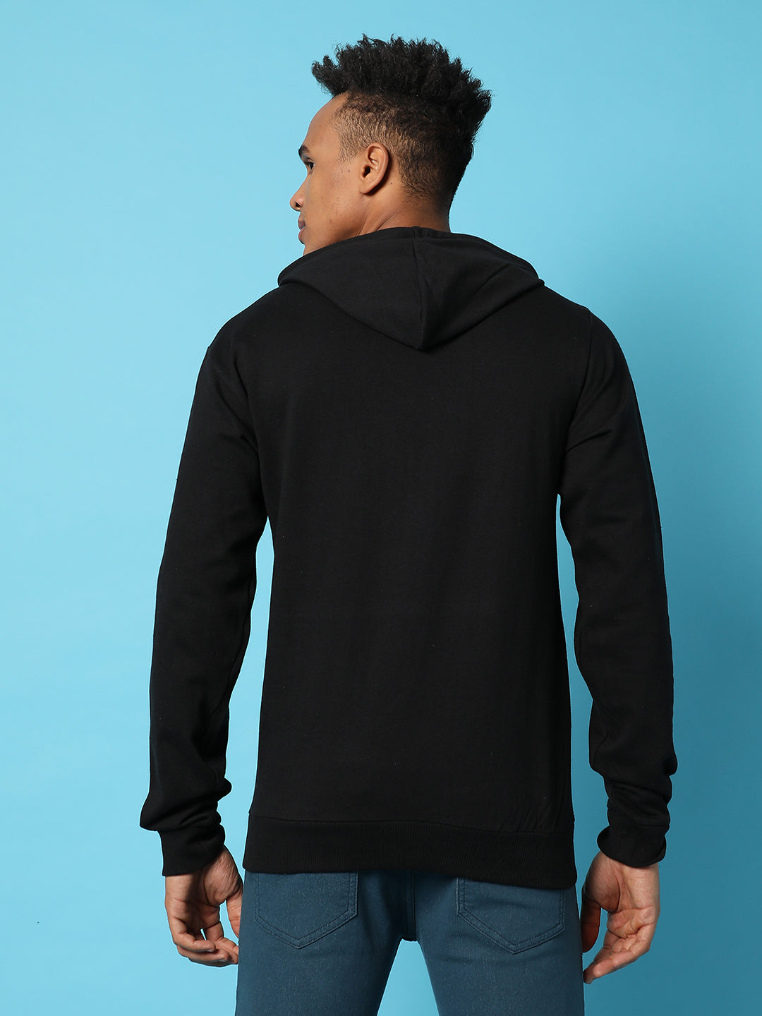 Typography Print Hoodie With Kangaroo Pocket