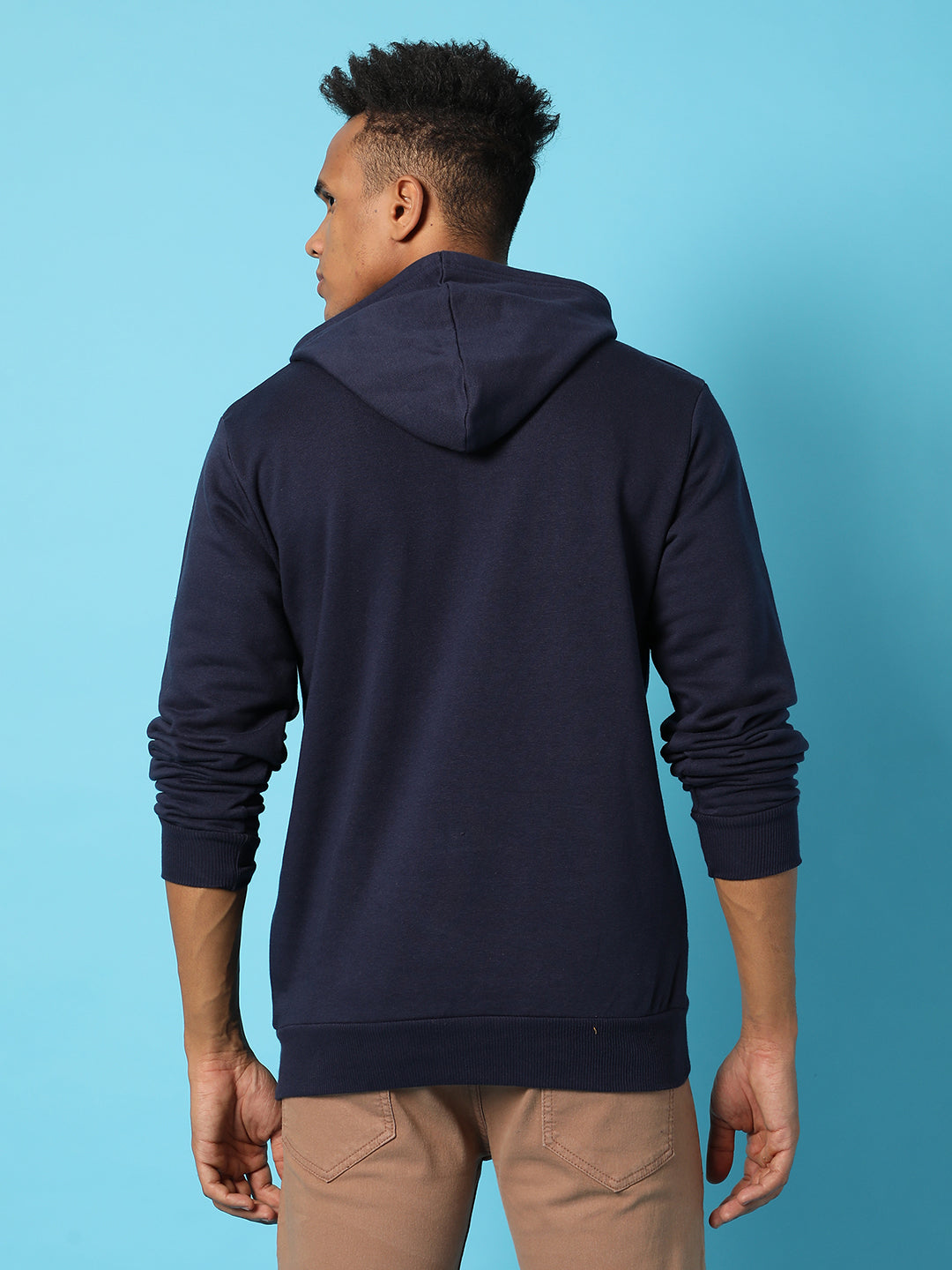 Typography Print Hoodie With Kangaroo Pocket