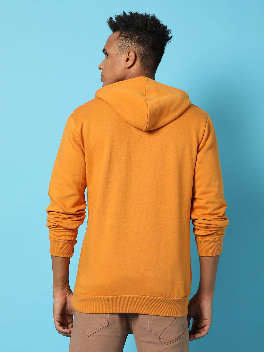 Typography Print Hoodie With Kangaroo Pocket