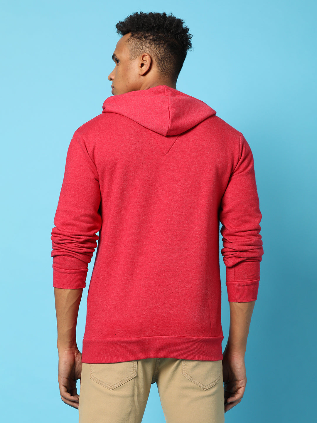 Typography Print Hoodie With Kangaroo Pocket