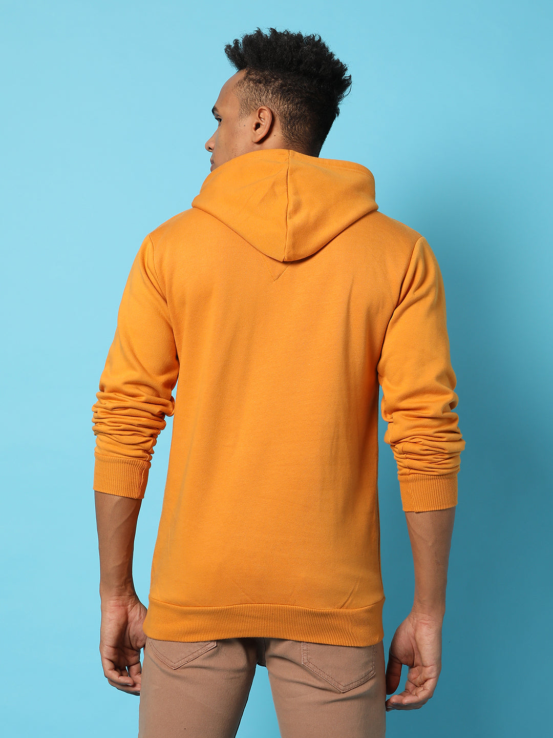 Typography Print Hoodie With Kangaroo Pocket