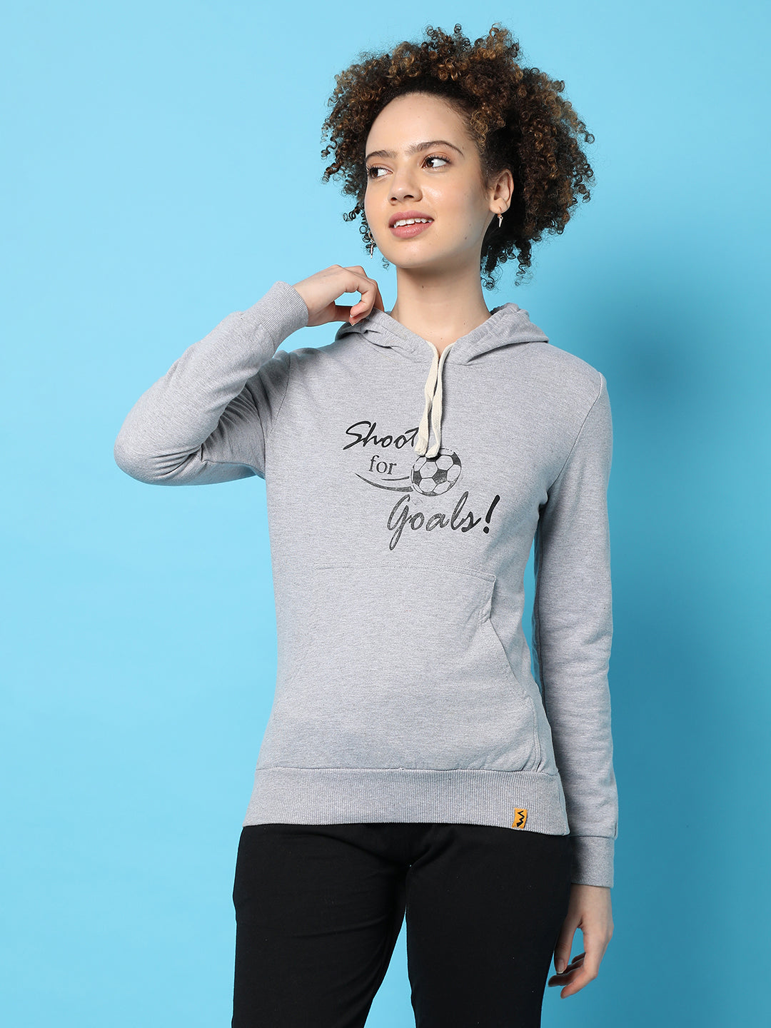 Printed Casual Hooded Sweatshirts