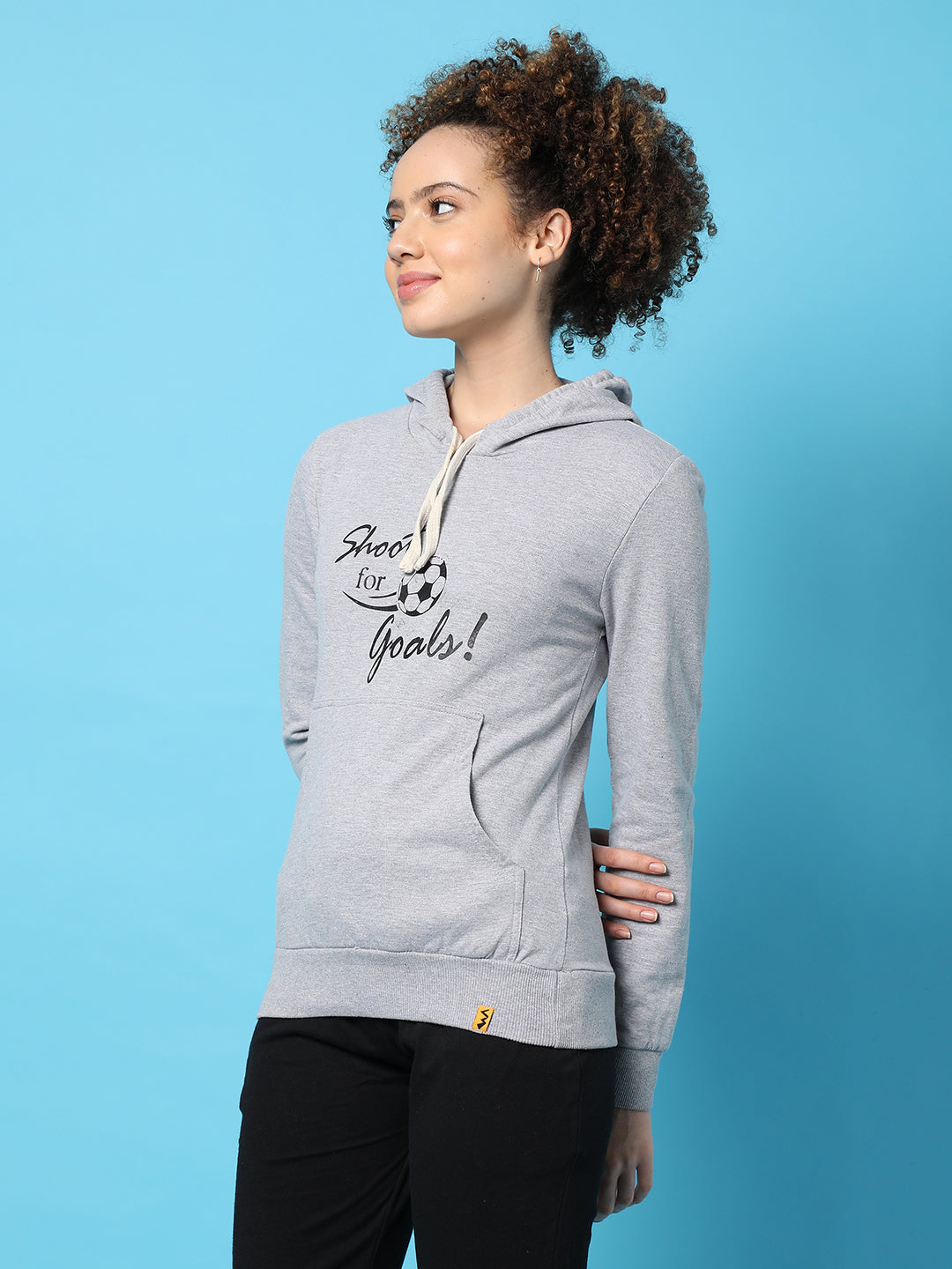 Printed Casual Hooded Sweatshirts