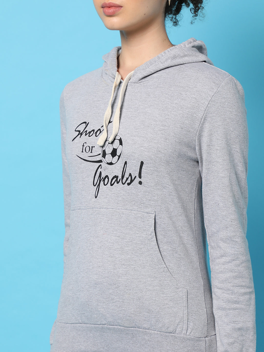 Printed Casual Hooded Sweatshirts