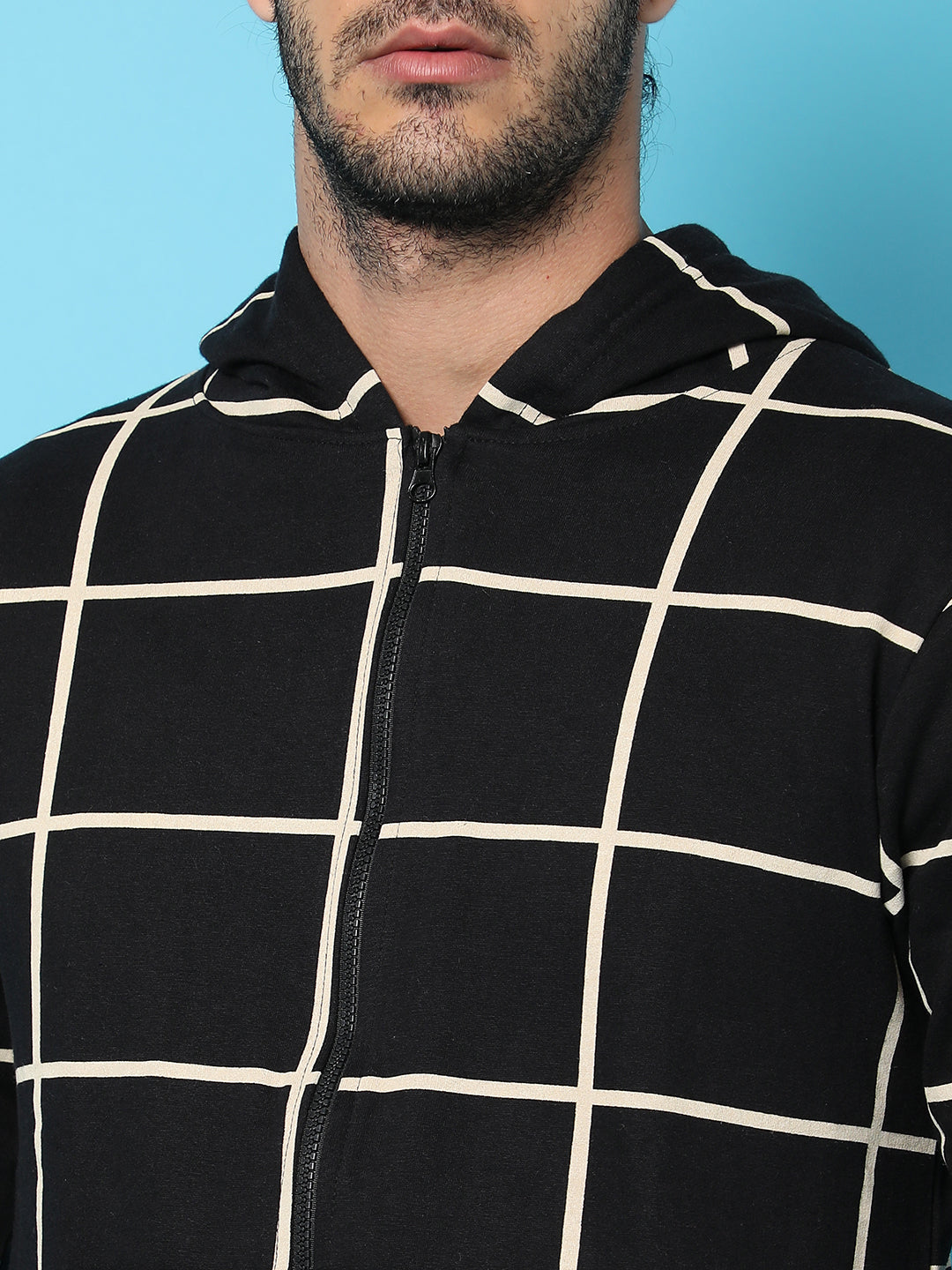 Graph Checks Hoodie With Insert Pocket