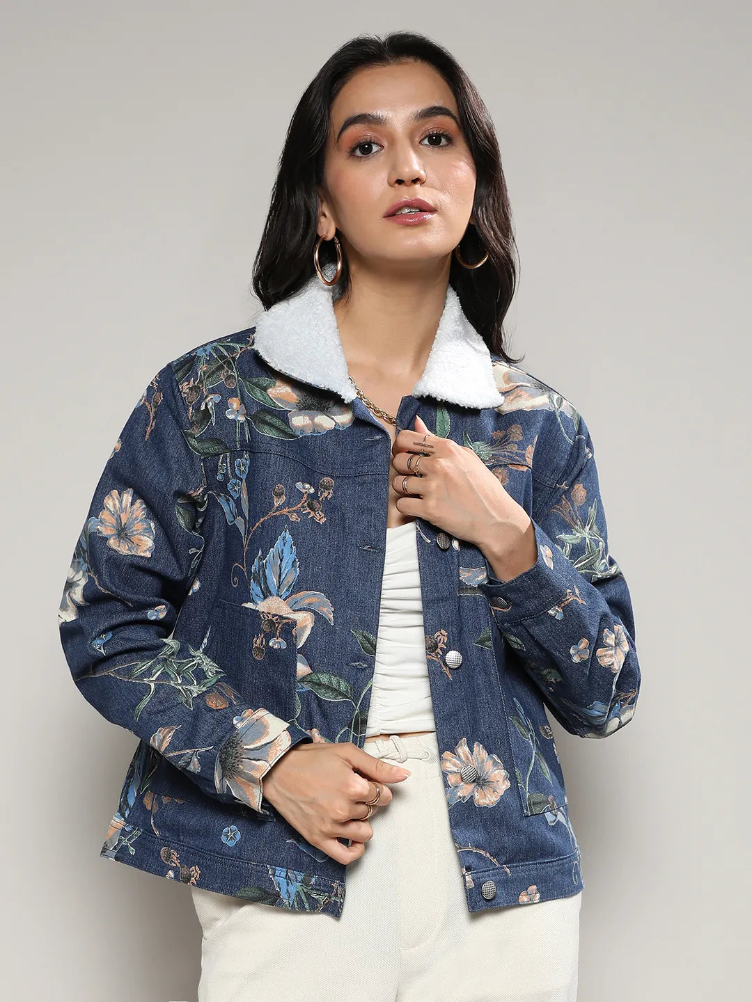 Botanical Denim Jacket