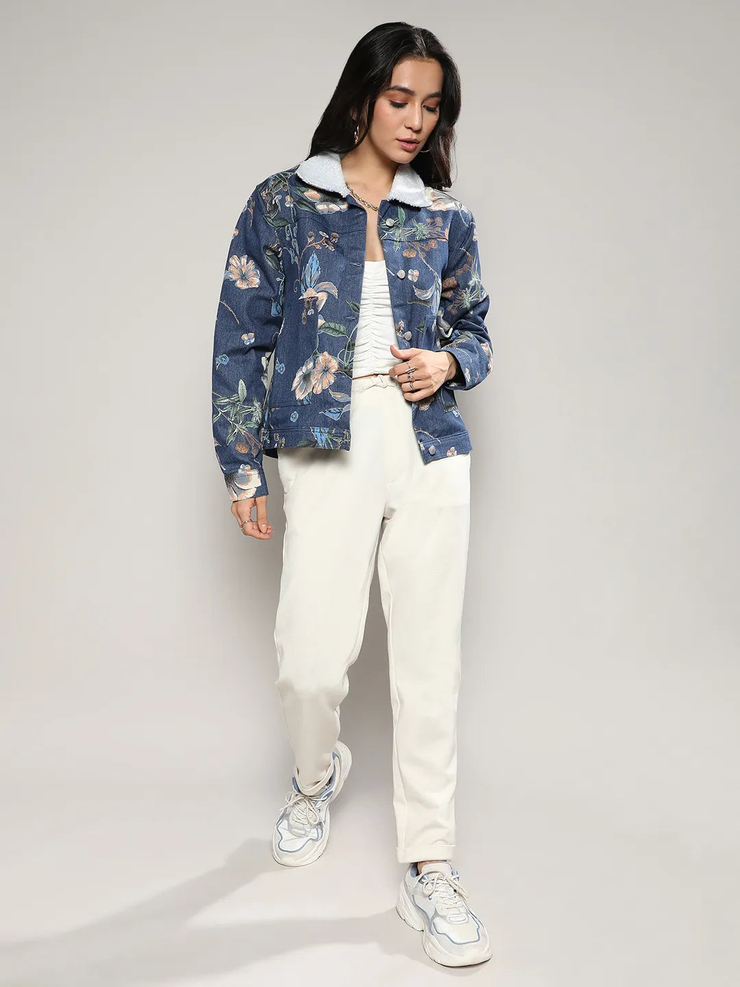 Botanical Denim Jacket