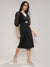 Carbon Black Cut-Out Dress With Sheer Detail