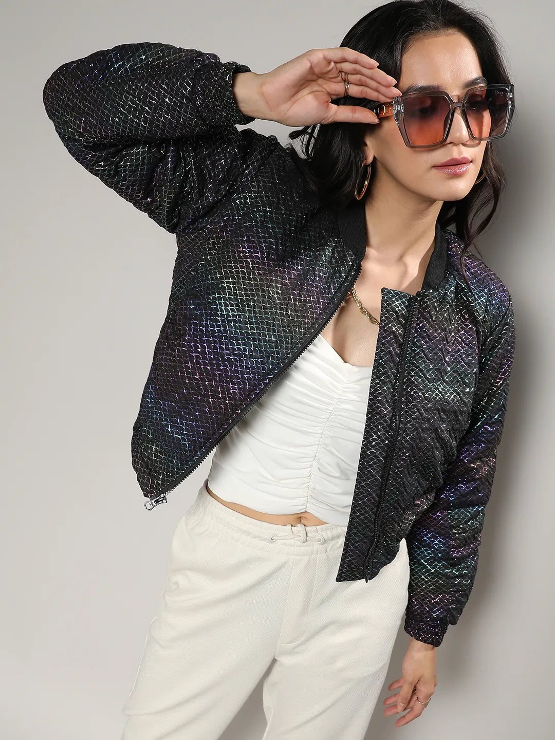 Holographic blazer hotsell