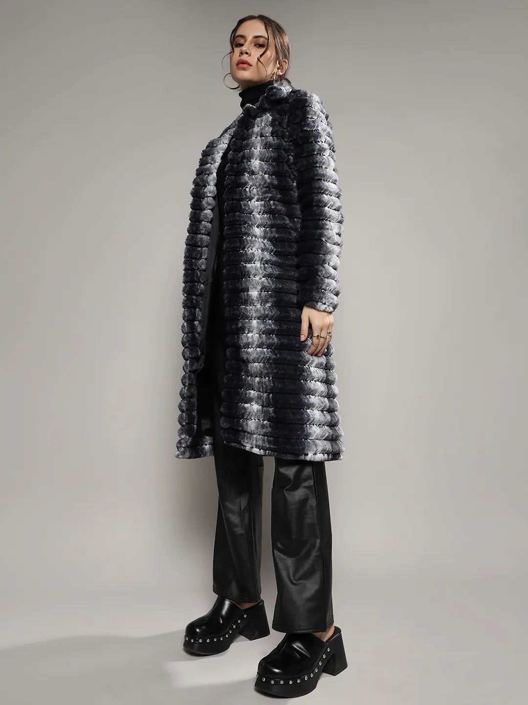 Ombre Ripple Long Coat