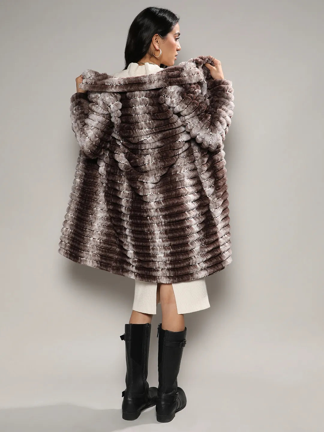 Ombre Ripple Long Coat