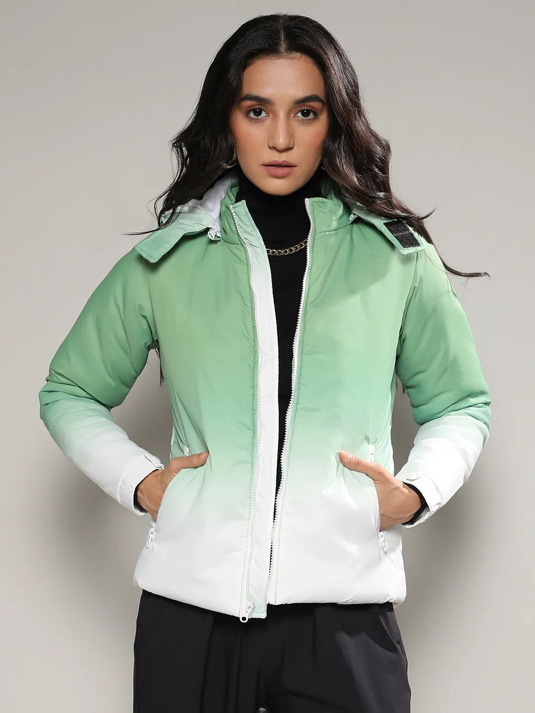 Ombre Puffer Jacket