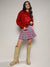 Venetian Red Boxy Ribbed Sweater